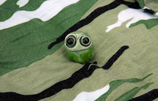Green toy eyes camouflage shirt free wallpaper for desktop - medium preview image