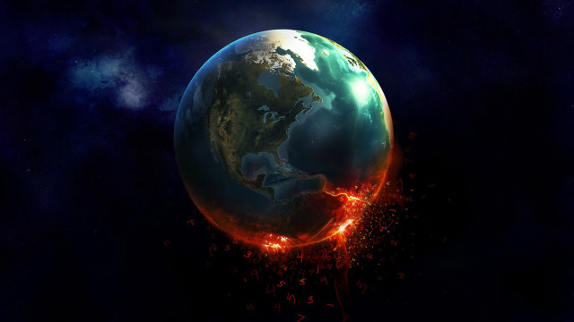 Lava fire planet core eruption free wallpaper for desktop - medium preview image