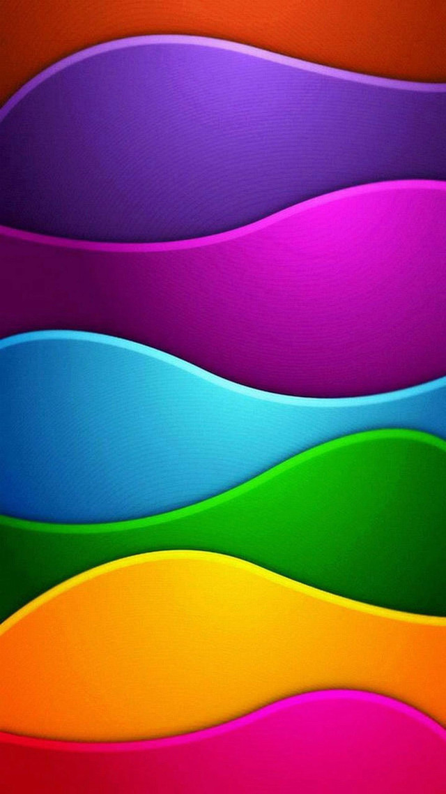 Colorful abstract background wavy lines #3 free wallpaper for mobile - medium preview image