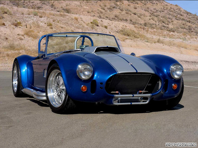 Blue sports car mountain cobra free wallpaper for desktop - medium preview image