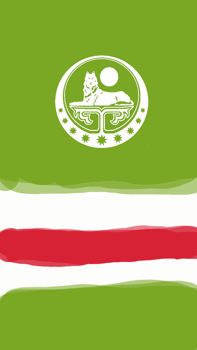 Green red background white cat free wallpaper for mobile - medium preview image