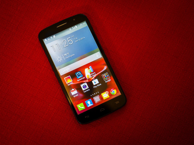 Cell phone red surface background free wallpaper for desktop - medium preview image