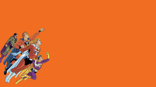 Costume group flying arms up free wallpaper for desktop - medium preview image