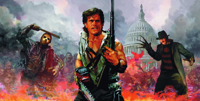 Zombies with guns capitol building free wallpaper for desktop - medium preview image