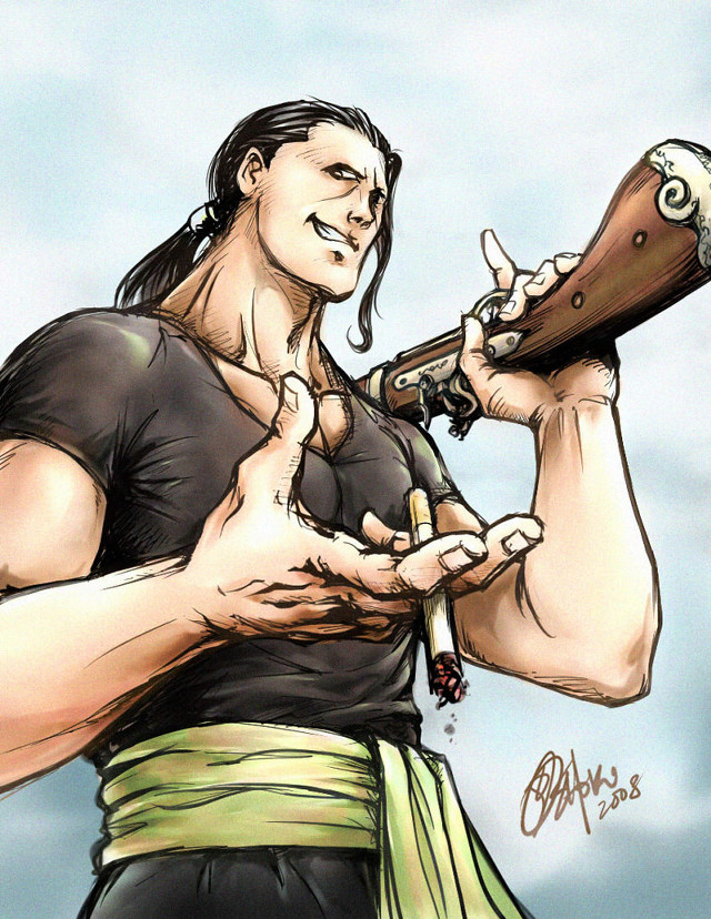 Man holding beer cigarette drawing free wallpaper for mobile - medium preview image