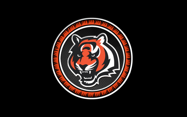 Tiger head red black circle free wallpaper for desktop - medium preview image