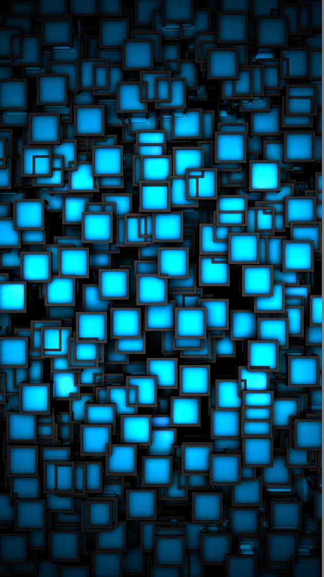 Blue background squares pattern design #8 free wallpaper for mobile - medium preview image