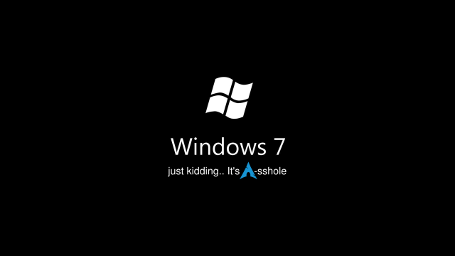 Black background windows7 logo just free wallpaper for desktop - medium preview image