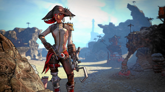 Woman pirate costume desert sword free wallpaper for desktop - medium preview image