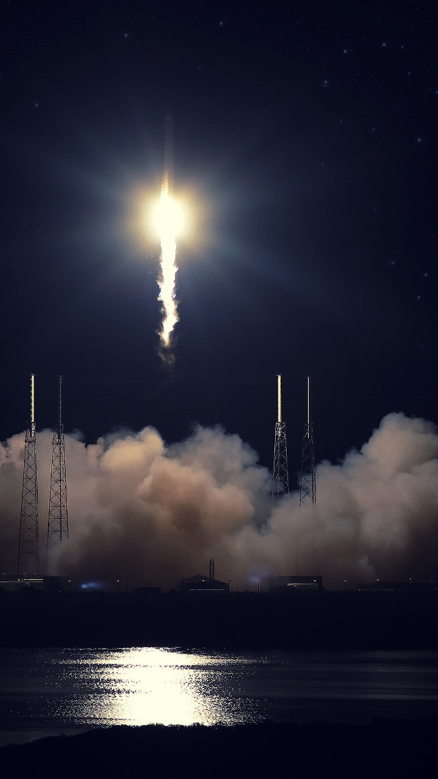 Rocket launch smoke bright light #3 free wallpaper for mobile - medium preview image