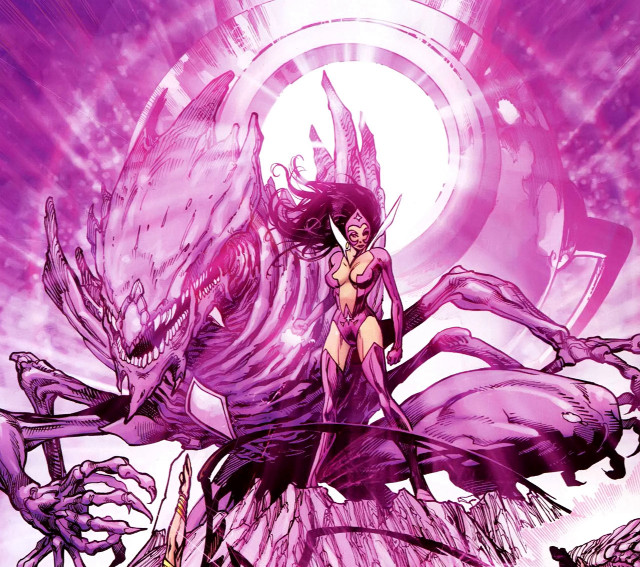 Woman purple dress demon sword free wallpaper for tablet - medium preview image