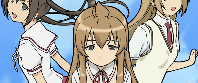 Anime girls long hair school #2 free wallpaper for desktop - medium preview image