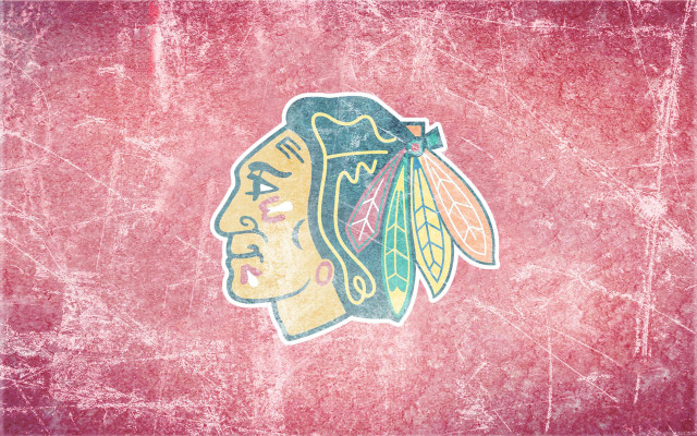 Chicago black hawks logo red #8 free wallpaper for desktop - medium preview image