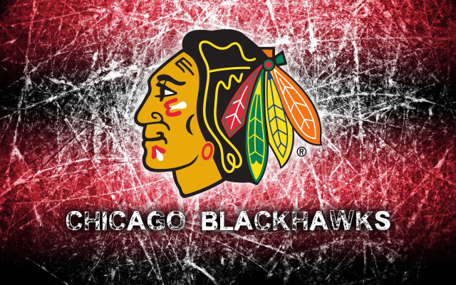 Chicago black hawks logo red #7 free wallpaper for desktop - medium preview image