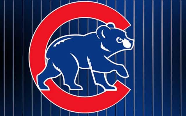 Chicago cubs logo blue background free wallpaper for desktop - medium preview image