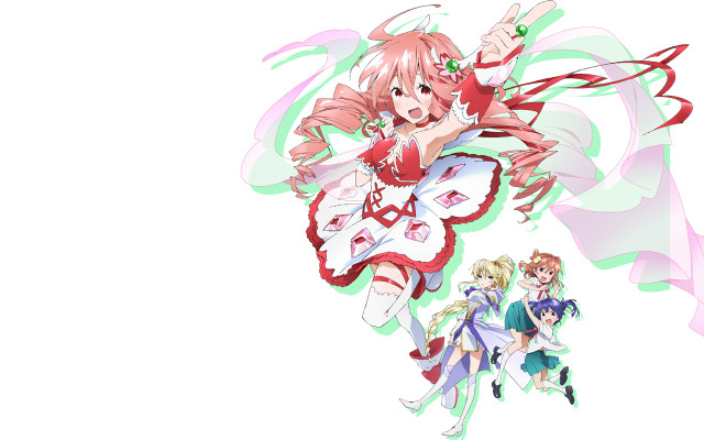 Anime girls long hair pink #14 free wallpaper for desktop - medium preview image