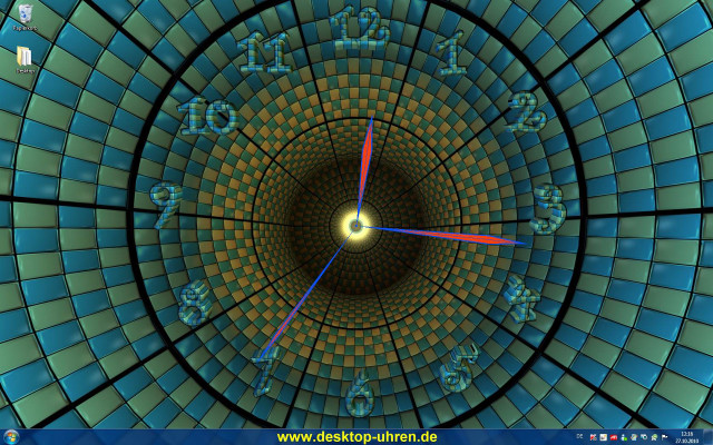 Circular clock design numbers second free wallpaper for desktop - medium preview image