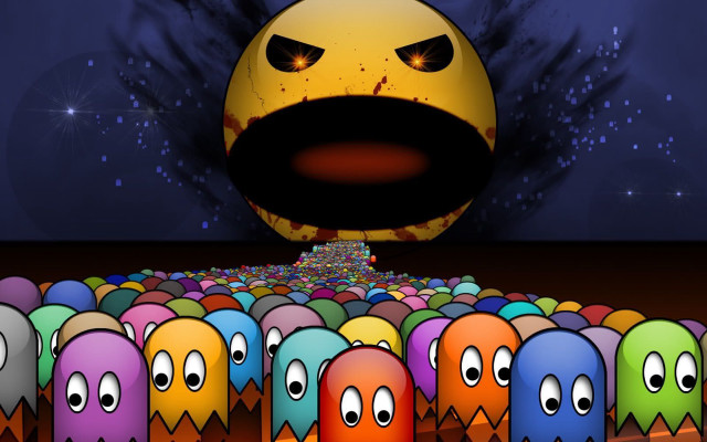 Cartoon characters candy ball eyes free wallpaper for desktop - medium preview image