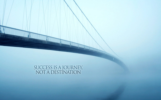 Bridge success journey not destination free wallpaper for desktop - medium preview image