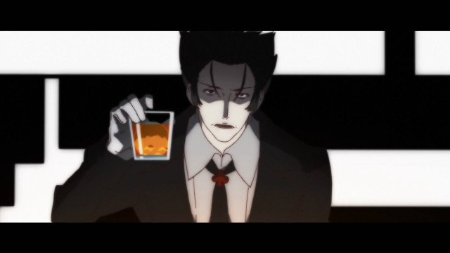 Man suit holding glass alcohol free wallpaper for desktop - medium preview image