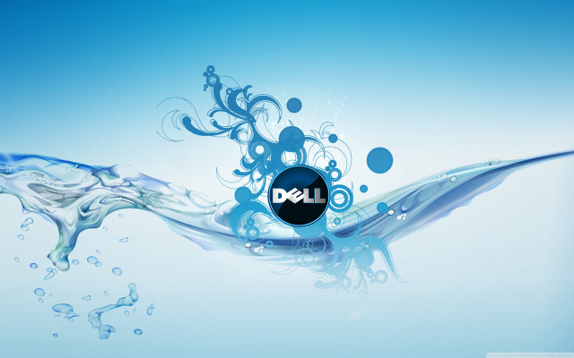 Dell logo blue background water #2 free wallpaper for desktop - medium preview image