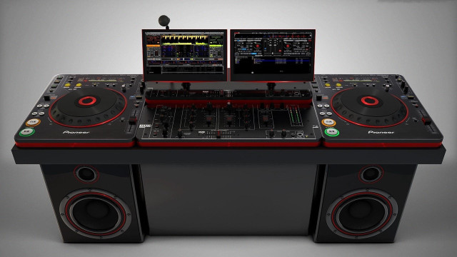 Dj desk laptops mixer music free wallpaper for desktop - medium preview image