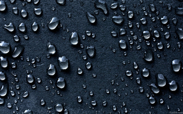 Black background water drops texture free wallpaper for desktop - medium preview image