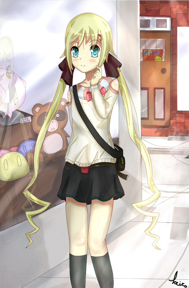 Alice blonde girl teddy brick free wallpaper for mobile - medium preview image