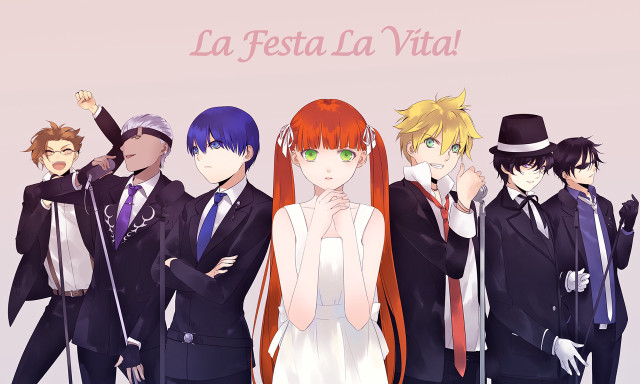 Group people pink background la free wallpaper for desktop - medium preview image