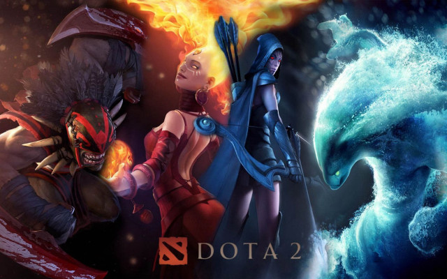 Women costumes wave dolphin dota free wallpaper for desktop - medium preview image