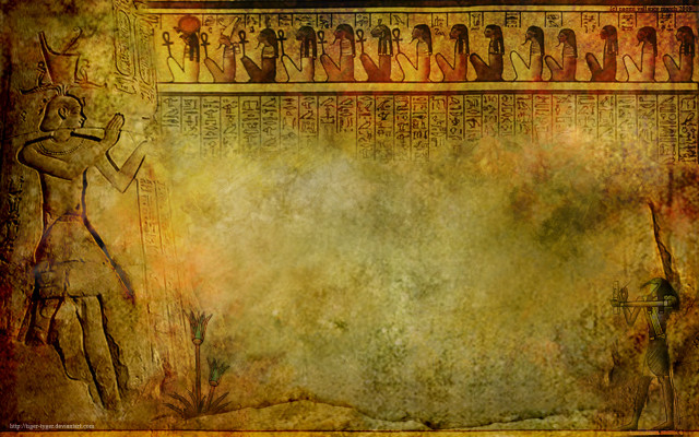 Egyptian art man woman holding free wallpaper for desktop - medium preview image
