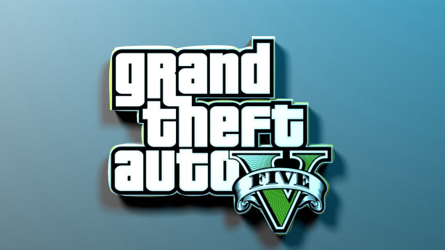 Grand theft autograph logo blue free wallpaper for desktop - medium preview image