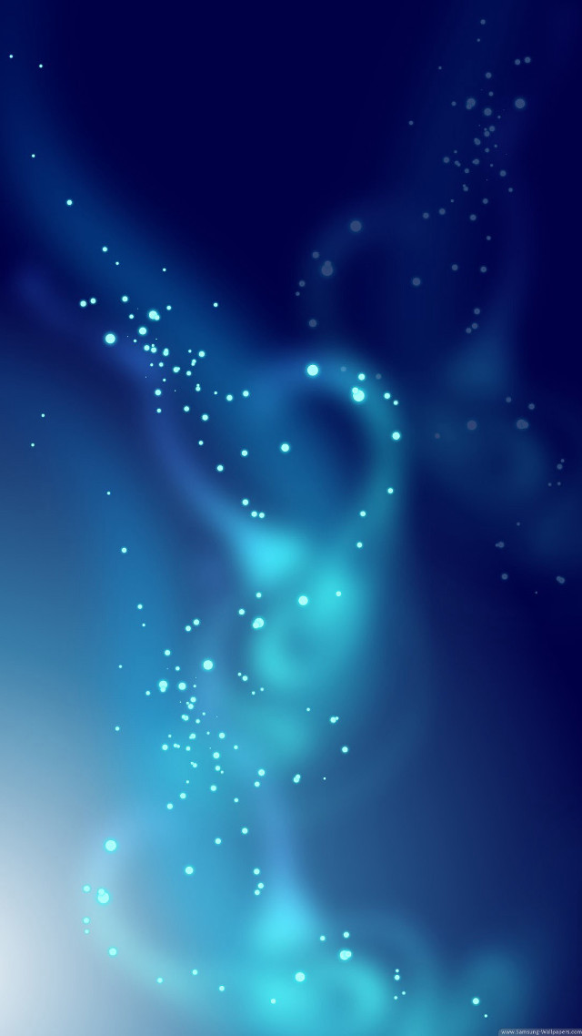 Blue background bubbles stars swirling free wallpaper for mobile - medium preview image