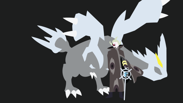 Cartoon person sword dragon black free wallpaper for desktop - medium preview image