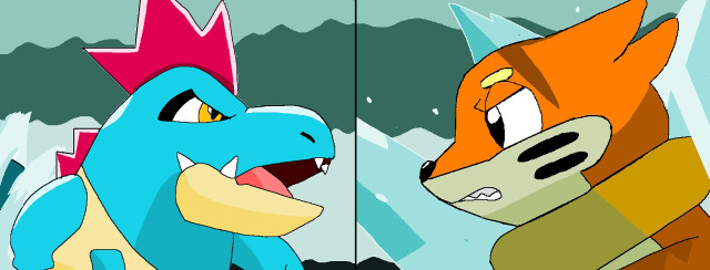 Cartoon animals standing field grass free wallpaper for desktop - medium preview image