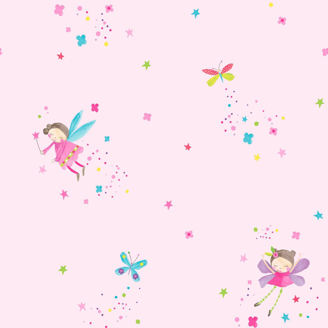 Pink background fairy dragon stars free wallpaper for tablet - medium preview image
