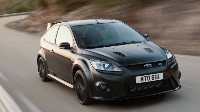 Black car road forest sunny free wallpaper for desktop - medium preview image