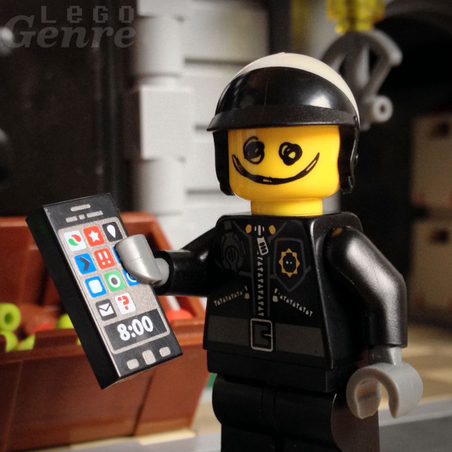 Lego man cell phone helmet free wallpaper for tablet - medium preview image