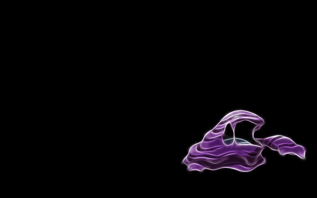 Purple floating object black background free wallpaper for desktop - medium preview image