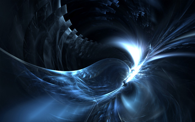 Blue black swirl white center free wallpaper for desktop - medium preview image