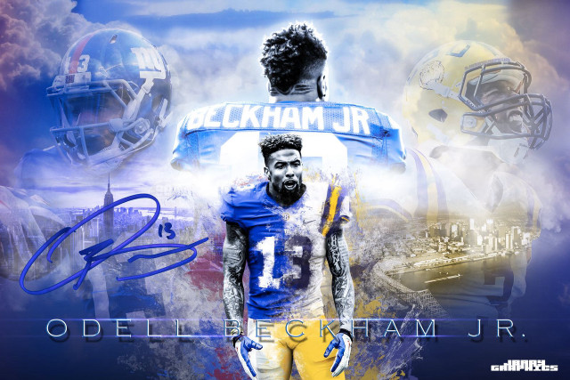 Football player blue yellow uniform free wallpaper for desktop - medium preview image