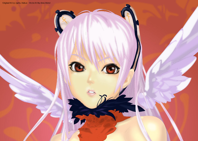 Cartoon cat girl wings tail free wallpaper for desktop - medium preview image
