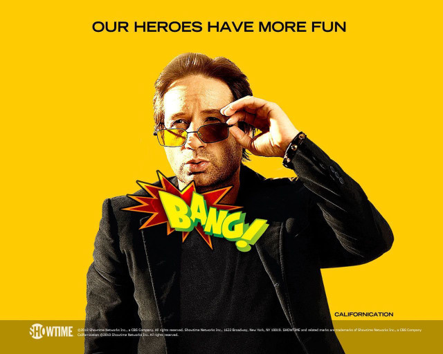 Man suit sunglasses yellow background free wallpaper for desktop - medium preview image