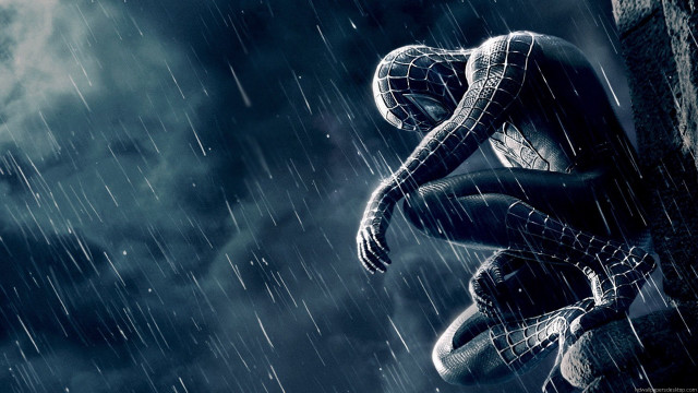 Spider man rain hands hips #2 free wallpaper for desktop - medium preview image