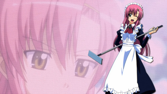 Girl dress shovel stick pink free wallpaper for desktop - medium preview image