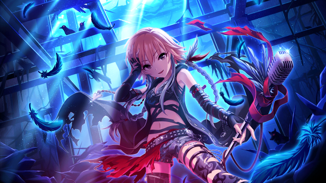 Woman futuristic outfit sword demon free wallpaper for desktop - medium preview image