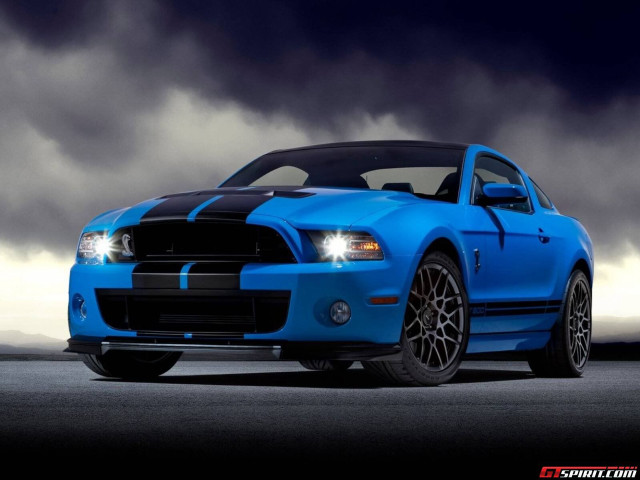 Blue mustang #2 free wallpaper for desktop - medium preview image