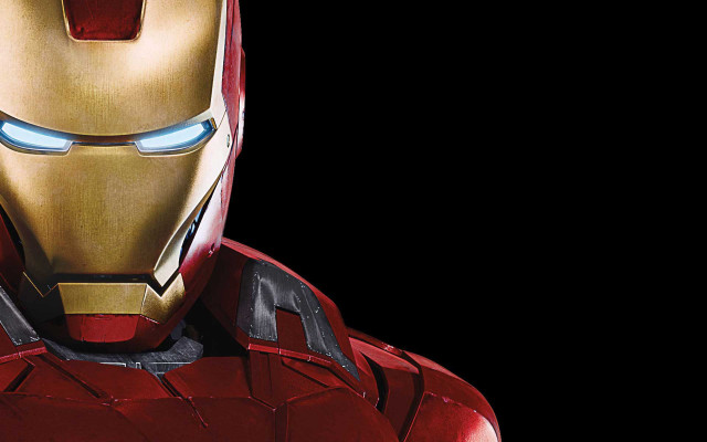 Iron man glowing eyes photorealism free wallpaper for desktop - medium preview image