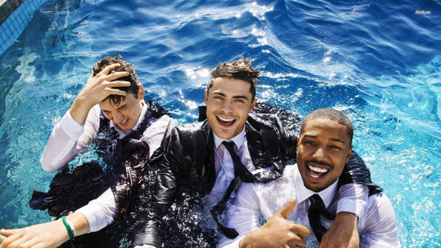Three men suits pool pointing free wallpaper for desktop - medium preview image