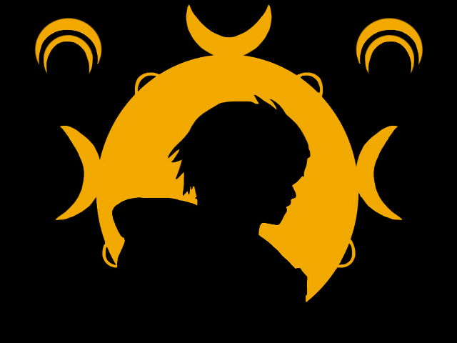 Silhouette sun black background yellow free wallpaper for desktop - medium preview image